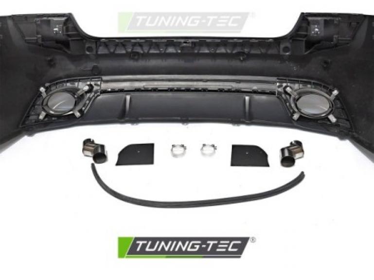 Upgrade Sport Design Heckstoßstange für Audi A5 8T / 8F Facelift 11-16 inkl. Zubehör in Schwarz matt