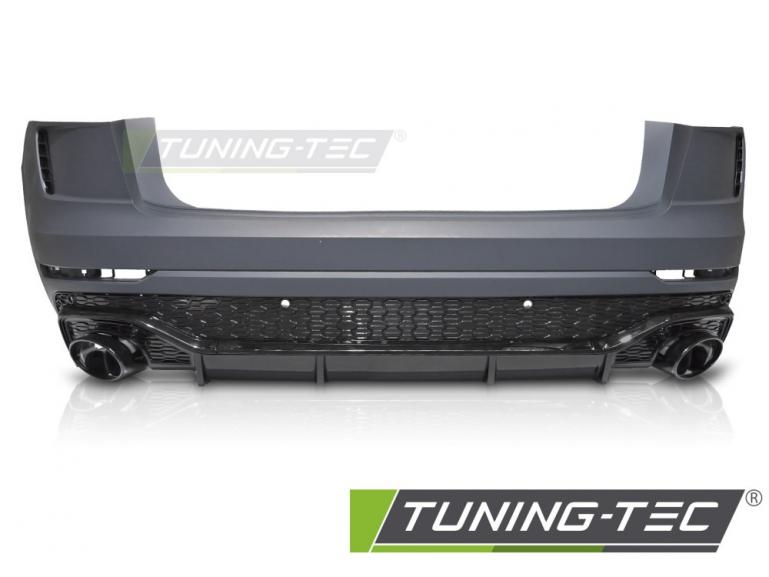 Preview: Upgrade Sport Design Heckstoßstange für Audi Q8 (4M) 18+ inkl. Zubehör in Hochglanz schwarz