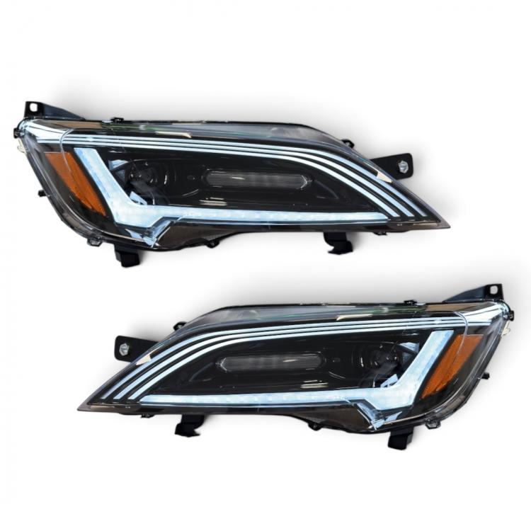 VOLL LED Upgrade Design Scheinwerfer Set passend für Citroen Jumper 14+ schwarz mit Begrüßungsfunktion + dyn. LED Blinker (für werks. LED TFL)