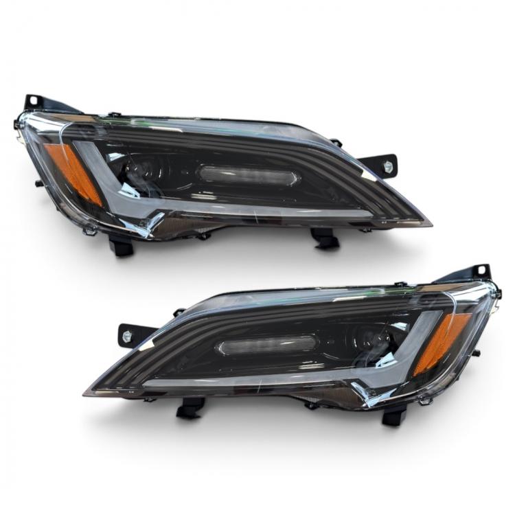 Preview: VOLL LED Upgrade Design Scheinwerfer Set passend für Fiat Ducato 14+ schwarz mit Begrüßungsfunktion + dyn. LED Blinker (für werks. LED TFL)