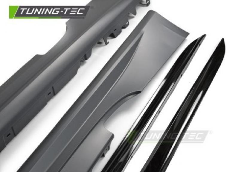 Preview: Upgrade Sport Design Seitenschweller Set für BMW 4er G22/G23 Coupe/Cabrio 20+ inkl.Hochglanz-Leisten