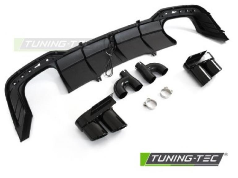 Upgrade Design Heck Diffusor für Audi A5 F5 19-23 Hochglanz schwarz