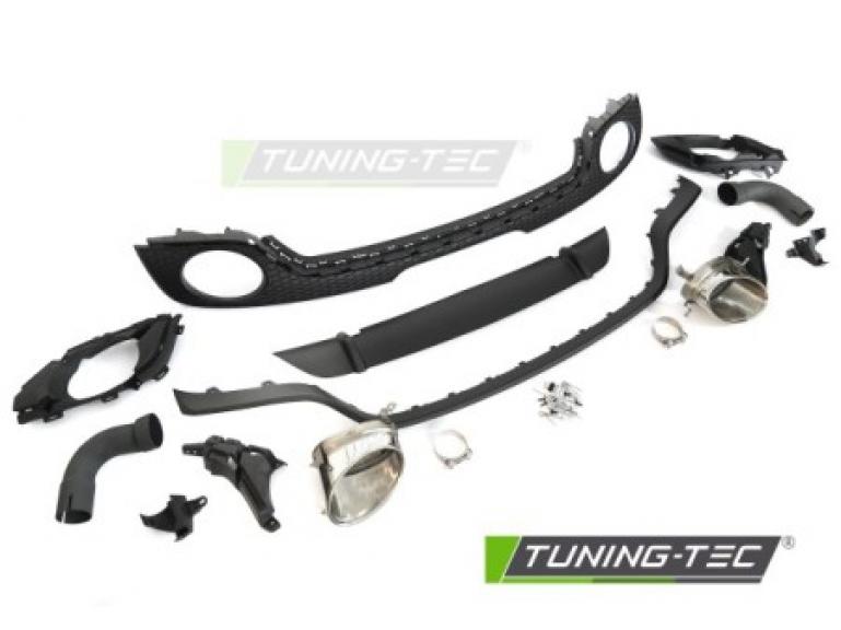 Preview: Upgrade Sport Design Heck Diffusor für Audi TT 8J 06-16 schwarz matt