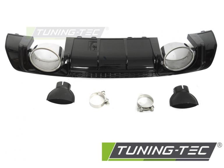 Preview: Upgrade Sport Design Heck Diffusor für Audi TT 8S 14-18 Hochglanz schwarz