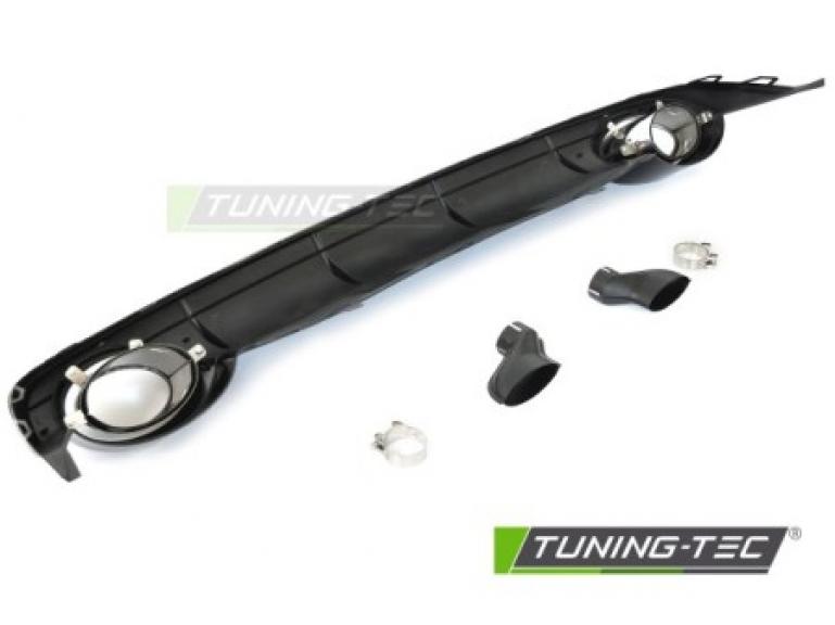 Preview: Upgrade Sport Design Heck Diffusor für Audi A6 C7 (4G) Facelift 14-18 Hochglanz schwarz