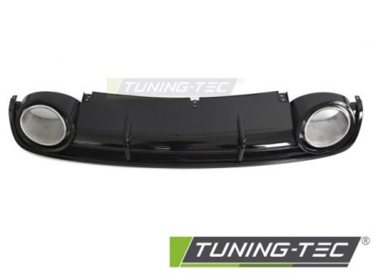 Preview: Upgrade Sport Design Heck Diffusor für Audi A6 C6 (4F) / Facelift 04-11 Hochglanz schwarz