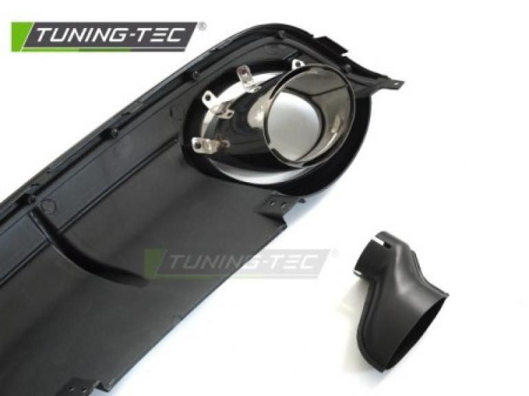 Preview: Upgrade Sport Design Heck Diffusor für Audi A6 C6 (4F) / Facelift 04-11 Hochglanz schwarz