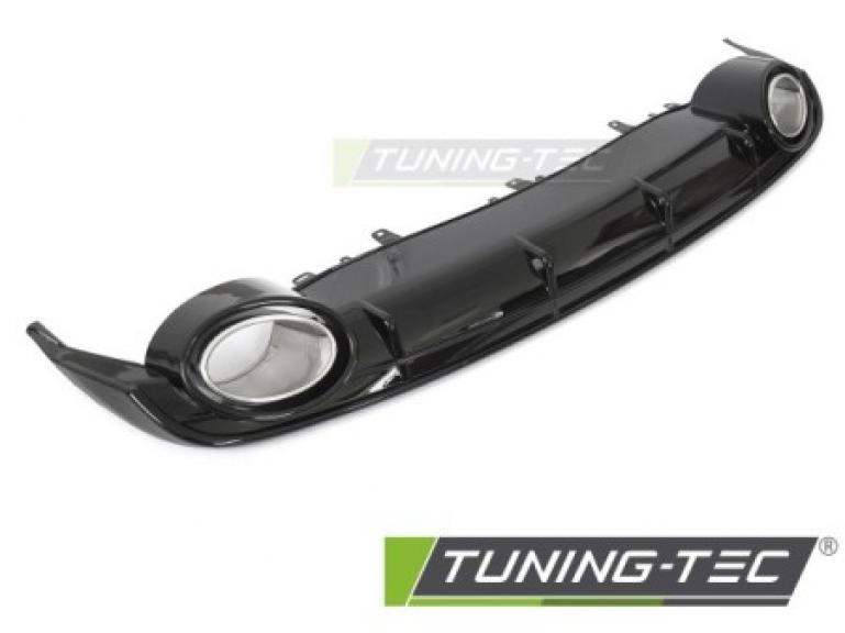 Upgrade Sport Design Heck Diffusor für Audi A6 C7 (4G) Facelift 14-18 Hochglanz schwarz