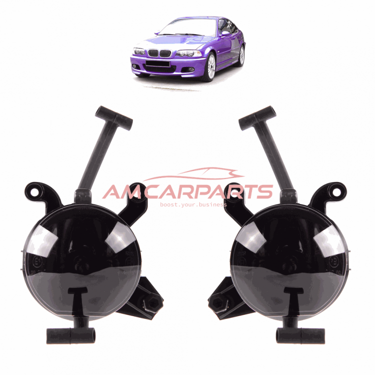 Upgrade Nebelscheinwerfer Set für BMW 3er E46 Coupe / Cabrio 98-06 schwarz/rauch (Nicht M-Paket)