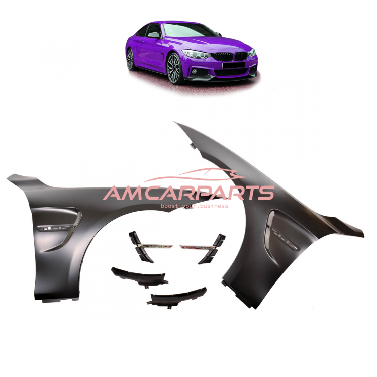 Upgrade Sport Design Kotflügel Set vorn passend für BMW 4er F32 / F33 / F36 Coupe / Cabrio 13-20