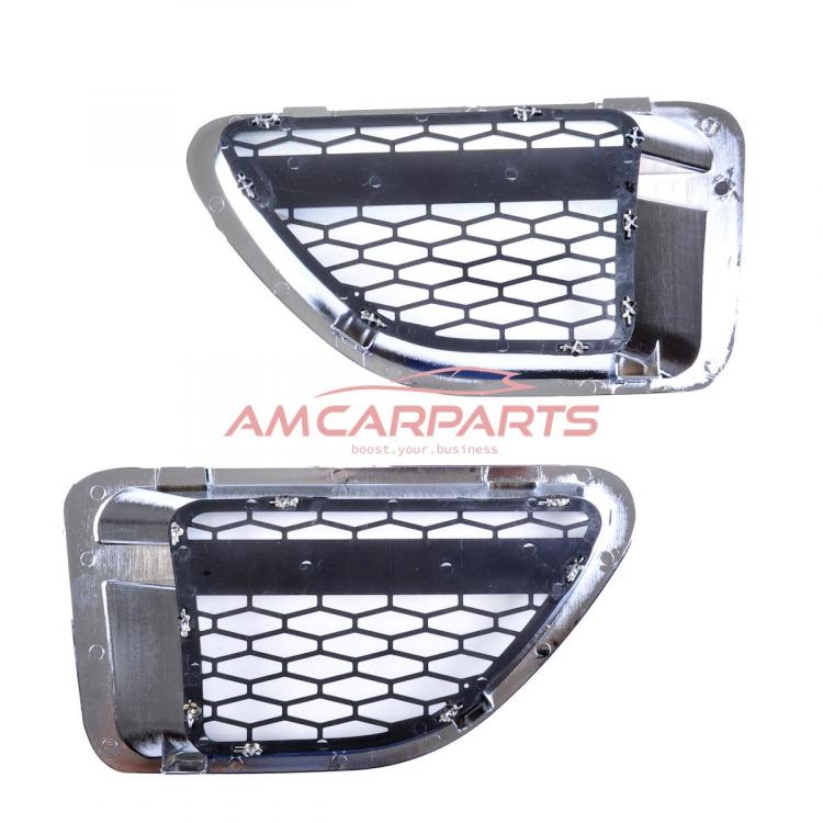 Preview: Upgrade Lufteinlass / Kotflügel-Blenden Set für Land Rover Range Rover Sport 1 Vor-Facelift 05-09 schwarz/chrom