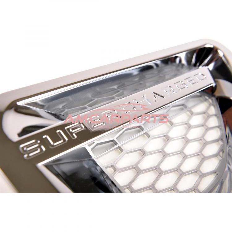 Preview: Upgrade Lufteinlass / Kotflügel-Blenden Set für Land Rover Range Rover Sport 1 Vor-Facelift 05-09 silber/chrom