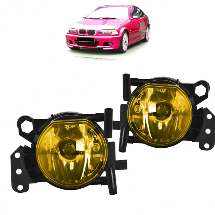 Upgrade Design Nebelscheinwerfer für BMW 3er E46 Coupe, 5er E60/E61, 3er E90/E91, X3 E83 98-07 Gelb