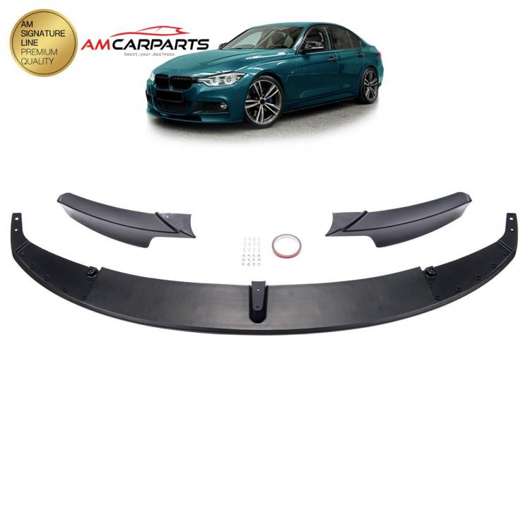 Upgrade Sport Design Frontspoilerlippe / Frontspoiler passend für BMW 3er (F30) Limousine (F31) Touring 2012-2018 Carbon-Optik