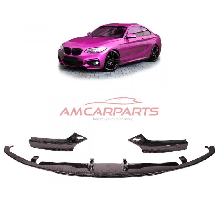 Upgrade Sport Design Frontspoilerlippe / Frontspoiler passend für BMW 2er (F22) Coupe (F23) Cabriolet 2012-2018 Carbon-Optik