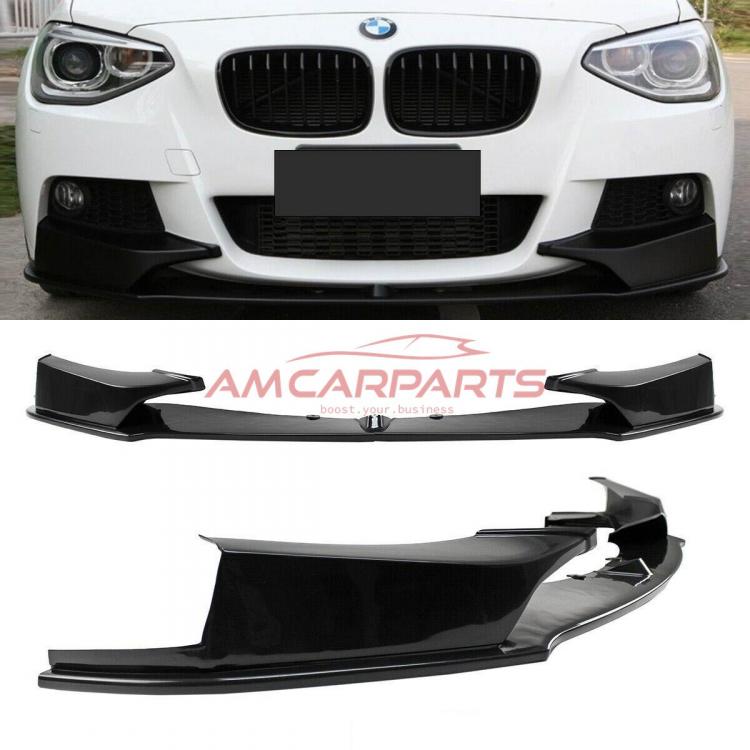Upgrade Sport Design Frontspoilerlippe / Frontspoiler passend für BMW 1er (F20 / F21) Schrägheck 2011-2015 mattschwarz