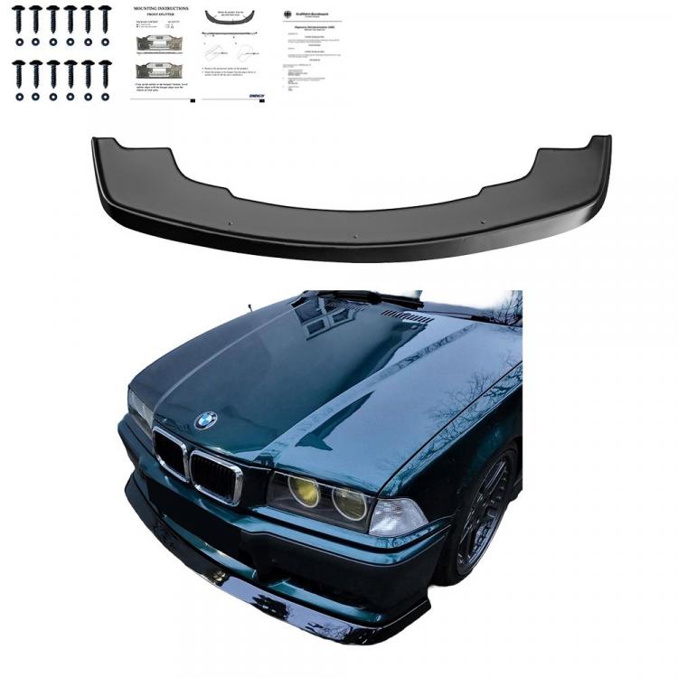 Frontspoiler Lippe FATLIP Schwarz Glanz passend für BMW 3er E36 Serie mit ABE