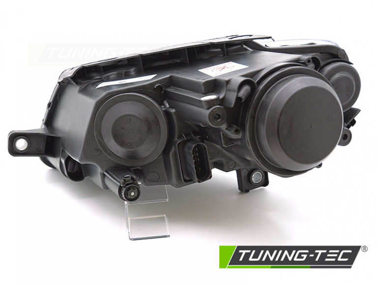 Black Design Scheinwerfer für VW Passat 3C B6 05-10 Schwarz