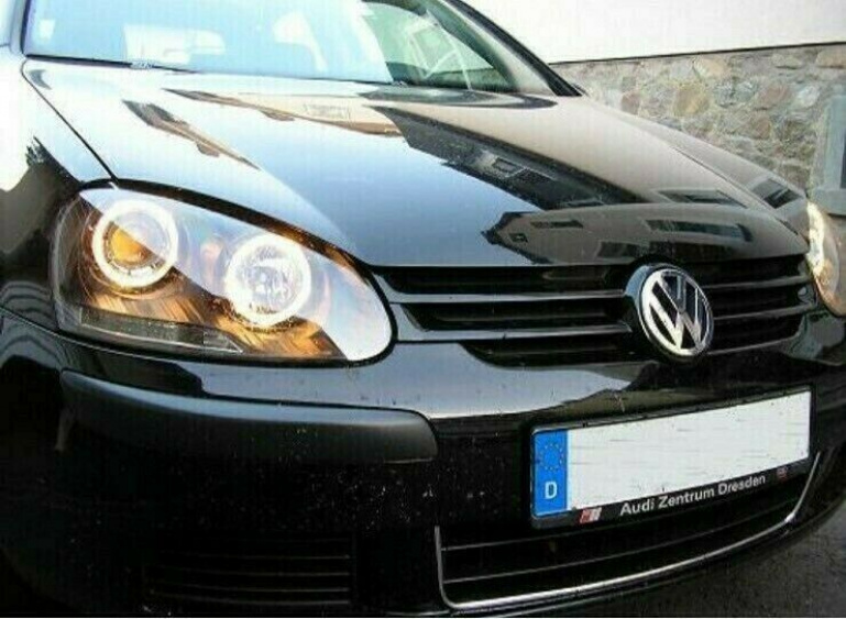 Upgrade Klarglas Scheinwerfer rechts für VW Golf V 3/5 Türer / Kombi 03-09 schwarz