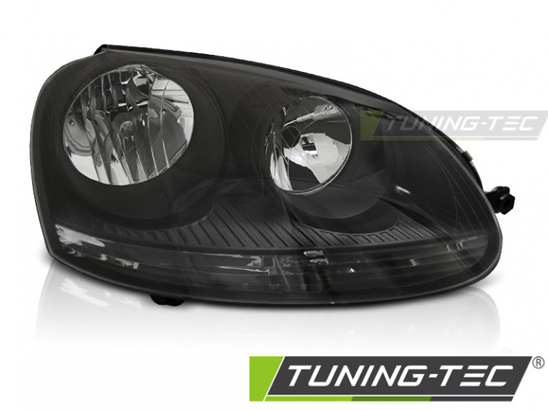 Upgrade Klarglas Scheinwerfer rechts für VW Golf V 3/5 Türer / Kombi 03-09 schwarz