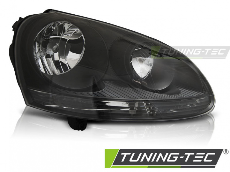 Upgrade Klarglas Scheinwerfer rechts für VW Golf V 3/5 Türer / Kombi 03-09 schwarz