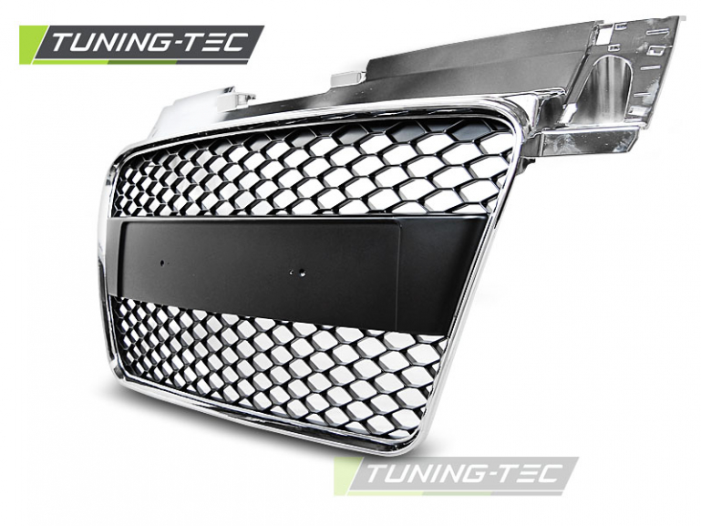 Upgrade Sportgrill / Kühlergrill für Audi TT 8J Coupe/Roadster 06-14 chrom in Wabendesign