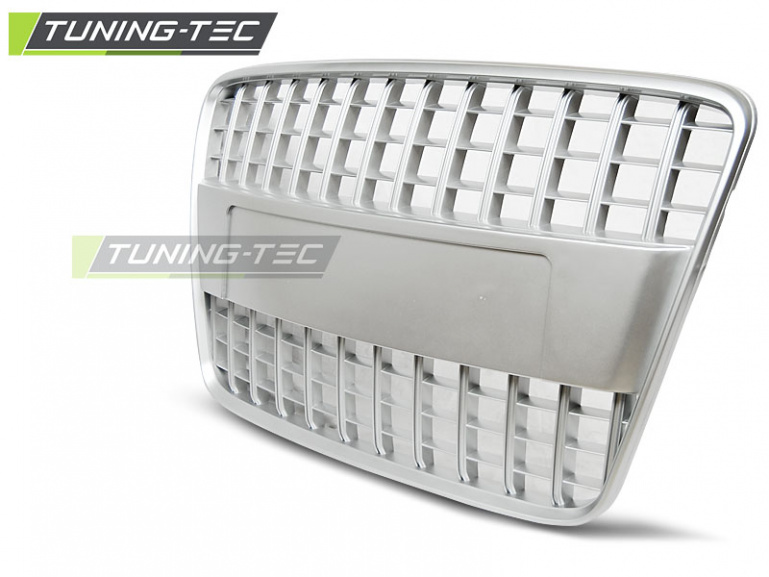 Upgrade Sportgrill / Kühlergrill für Audi Q7 4L 05-09 matt silber