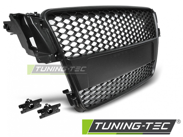 Upgrade Sportgrill / Kühlergrill für Audi A5 (8T) 07-11 matt schwarz in Wabendesign