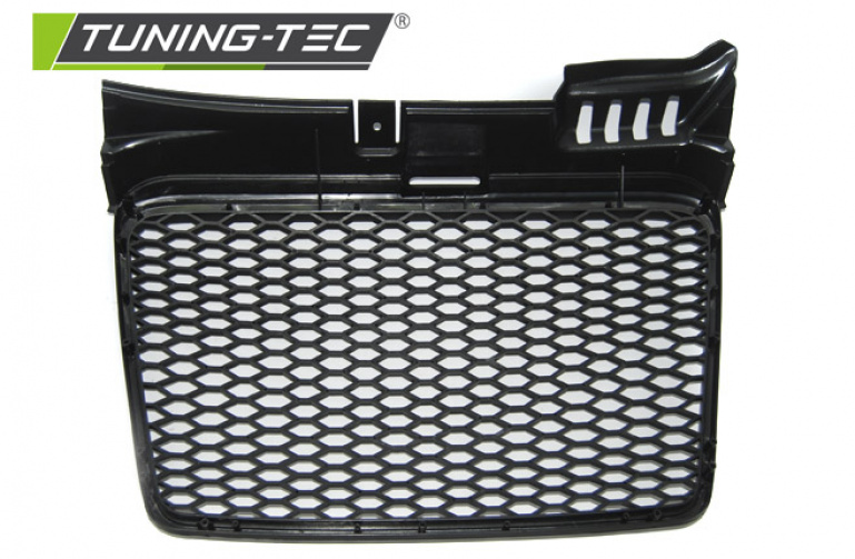 Upgrade Sportgrill / Kühlergrill für Audi A4 B7 (8E) 04-08 matt schwarz in Wabendesign