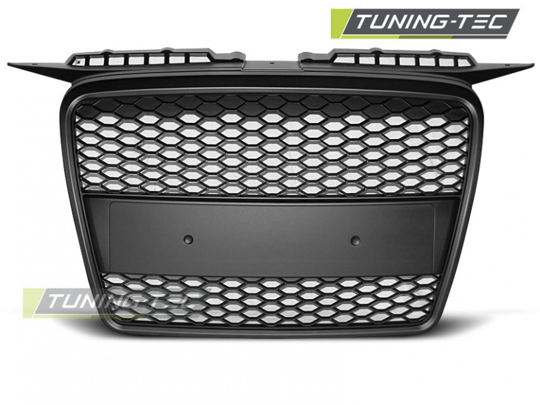 Upgrade Sportgrill / Kühlergrill für Audi A3 8P 04-08 matt schwarz in Wabendesign