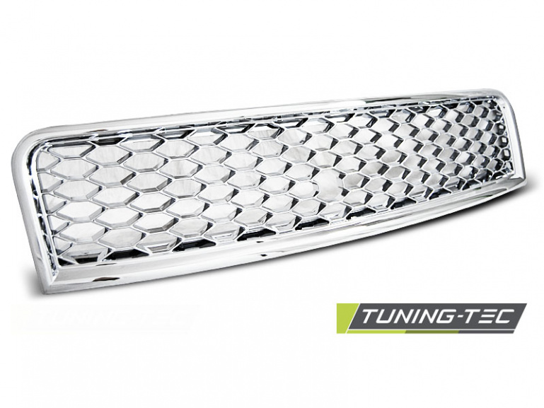 Upgrade Sportgrill / Kühlergrill für Audi A4 B6 00-04 chrom in Wabendesign