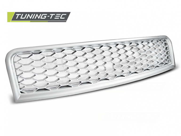 Upgrade Sportgrill / Kühlergrill für Audi A4 B6 00-04 matt silber in Wabendesign