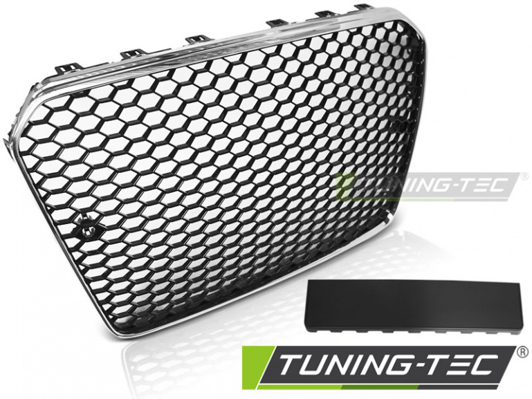 Upgrade Sportgrill / Kühlergrill für Audi A5 Facelift (8T3) 11-16 chrom/schwarz in Wabendesign