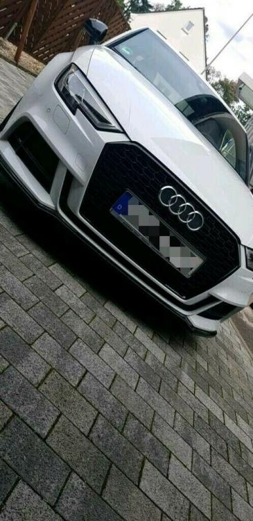 Upgrade Sportgrill / Kühlergrill für Audi A3 8V Facelift 17+  Hochglanz schwarz in Wabendesign