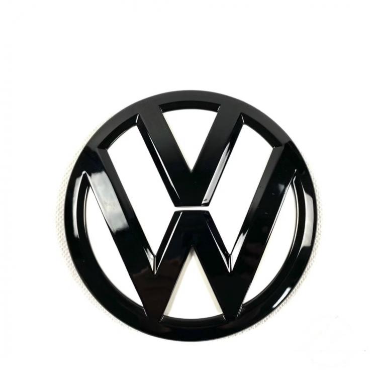 Upgrade Design Original VW Logo / Emblem Vorn für Volkswagen T6 15-19 und T6.1 ab 2019 Hochglanz schwarz
