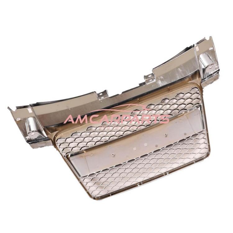 Preview: Upgrade Sportgrill / Kühlergrill für Audi TT 8J Coupe/Roadster 06-14 Hochglanz Schwarz / Chrom in Wabendesign