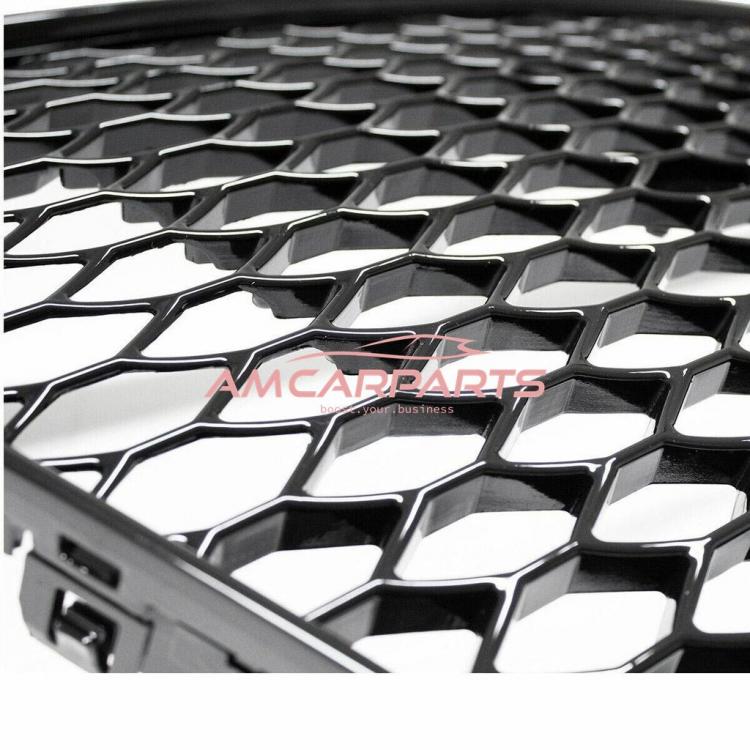 Preview: Upgrade Sportgrill / Kühlergrill für Audi TT 8J Coupe/Roadster 06-14 Hochglanz Schwarz in Wabendesign