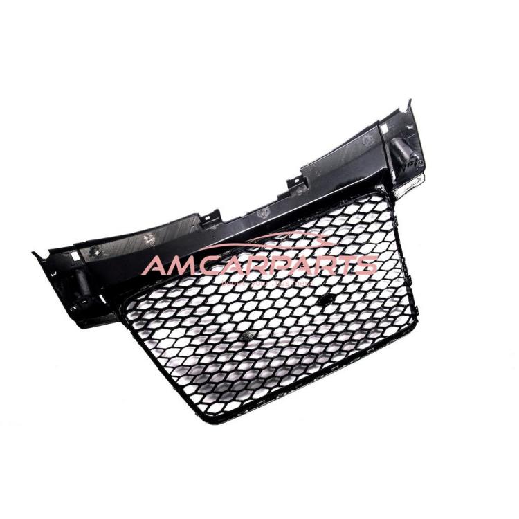 Upgrade Sportgrill / Kühlergrill für Audi TT 8J Coupe/Roadster 06-14 Hochglanz Schwarz in Wabendesign
