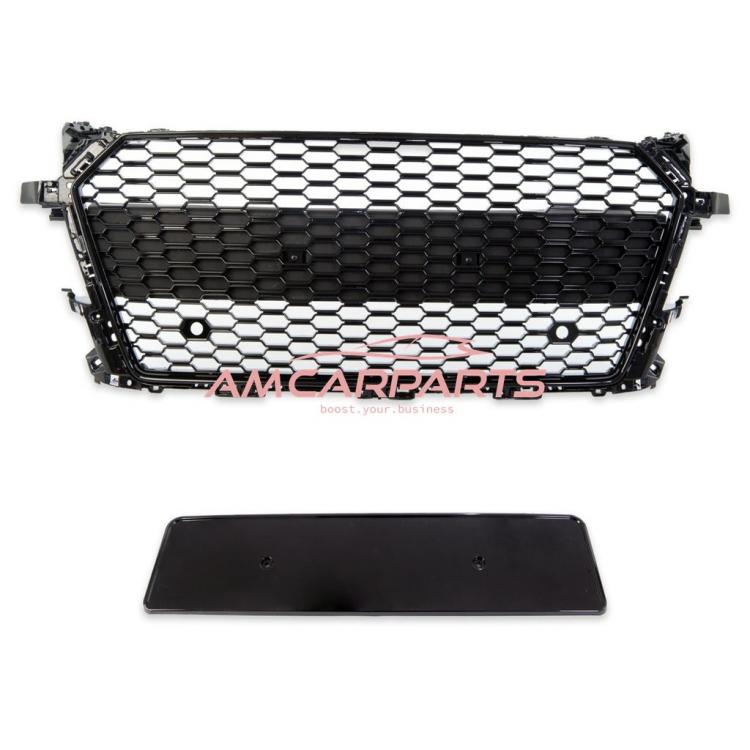 B-Ware - Upgrade Sportgrill / Kühlergrill für Audi TT 8S Coupe/Cabrio/Roadster 14-18 Hochglanz Schwarz in Wabendesign