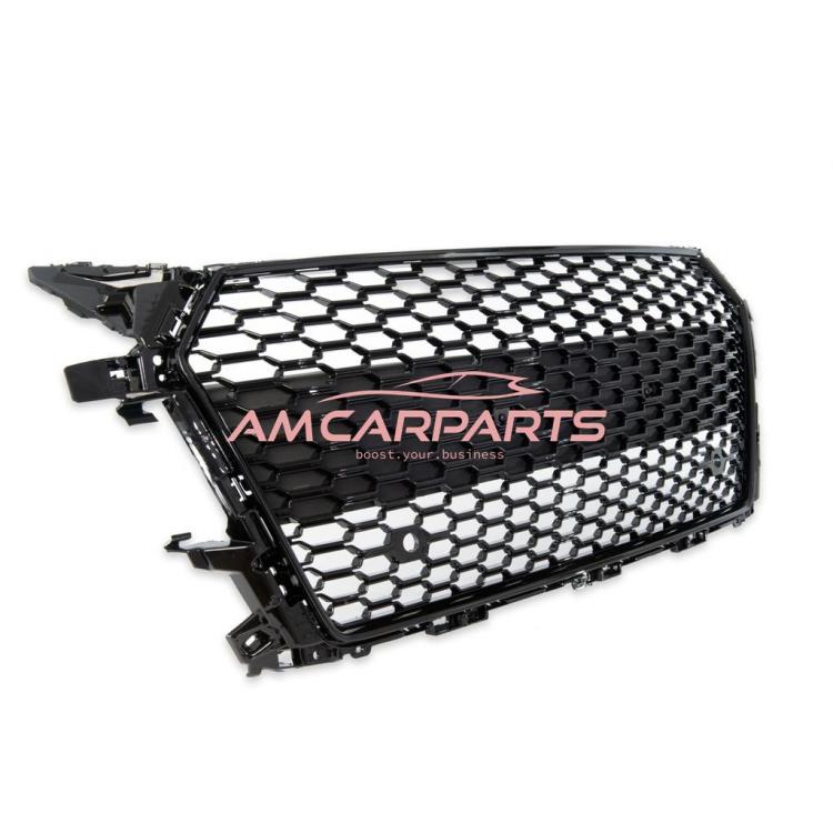 B-Ware - Upgrade Sportgrill / Kühlergrill für Audi TT 8S Coupe/Cabrio/Roadster 14-18 Hochglanz Schwarz in Wabendesign