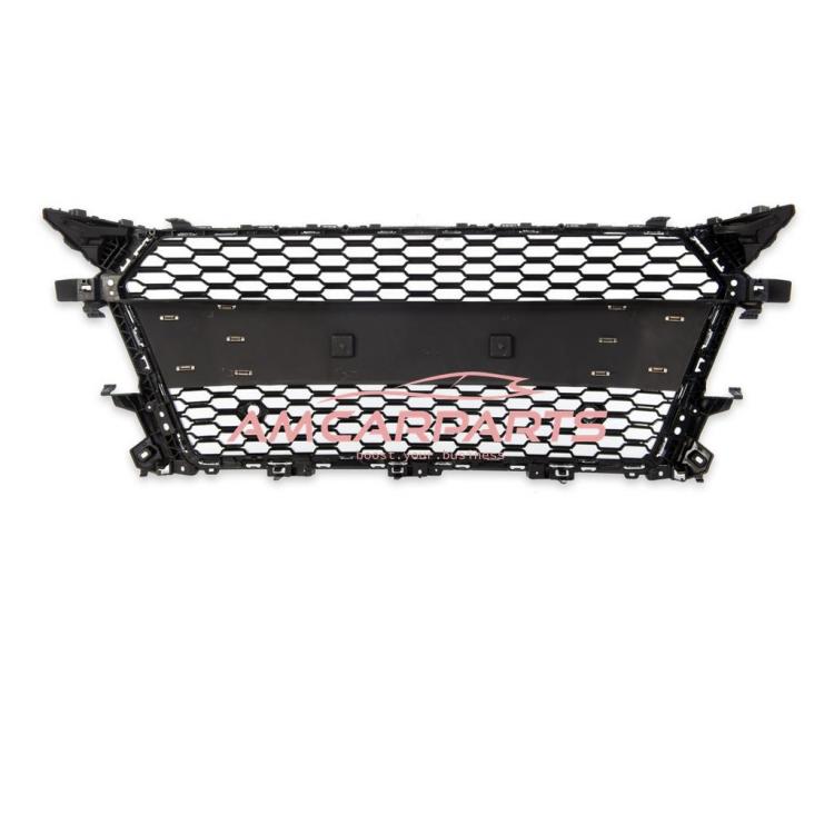 Preview: Upgrade Sportgrill / Kühlergrill für Audi TT 8S Coupe/Cabrio/Roadster 14-18 Hochglanz Schwarz / chrom in Wabendesign