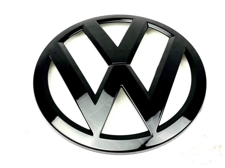 Upgrade Design Original VW Logo / Emblem Set (vorn+Hinten) für Volkswagen T6 15-19 und T6.1 ab 2019 Hochglanz schwarz