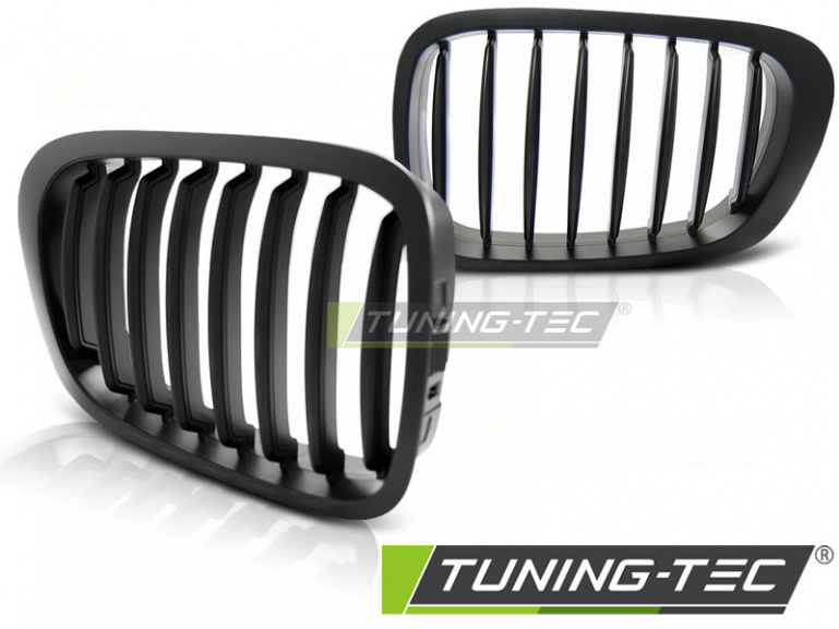 Upgrade Sportgrill Nieren für BMW 3er E46 Coupe/Cabrio 99-03 matt schwarz