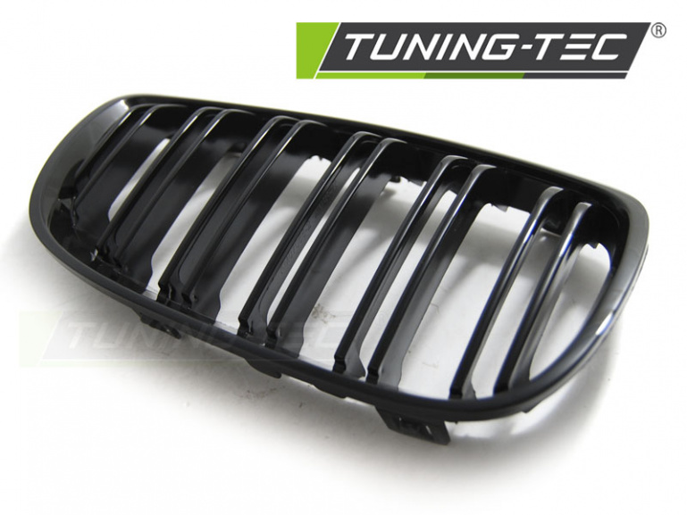 Upgrade Sportgrill Nieren für BMW 3er E92/E93 Coupe/Cabrio 07-10 Hochglanz schwarz in Doppelsteg Design