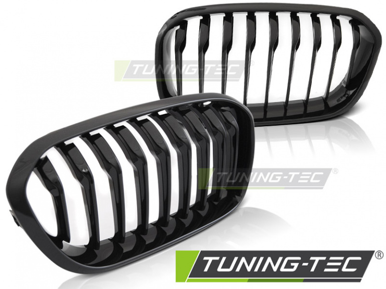 Upgrade Sportgrill Nieren für BMW 1er F20/F21 Facelift 15-18 Hochglanz schwarz