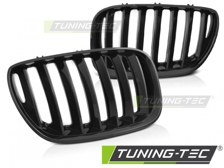 Upgrade Sportgrill Nieren für BMW X5 E53 Facelift 04-06 Hochglanz schwarz