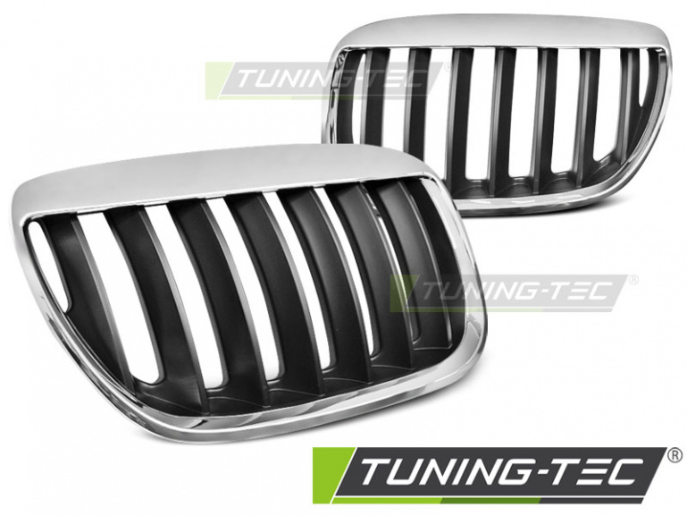 Upgrade Sportgrill Nieren für BMW X5 E53 Facelift 04-06 chrom/schwarz