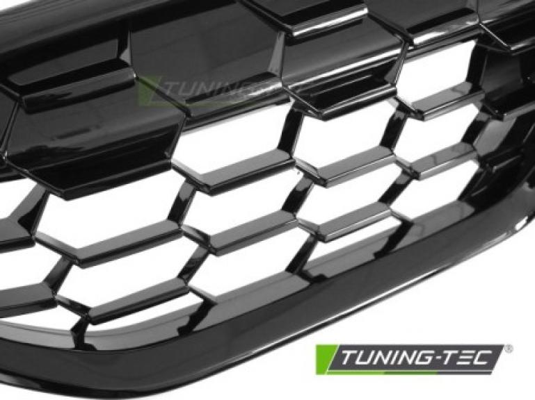 Preview: Upgrade Wabenoptik Sportgrill Nieren für BMW 3er G20/G21 LCI 22+ Hochglanz schwarz