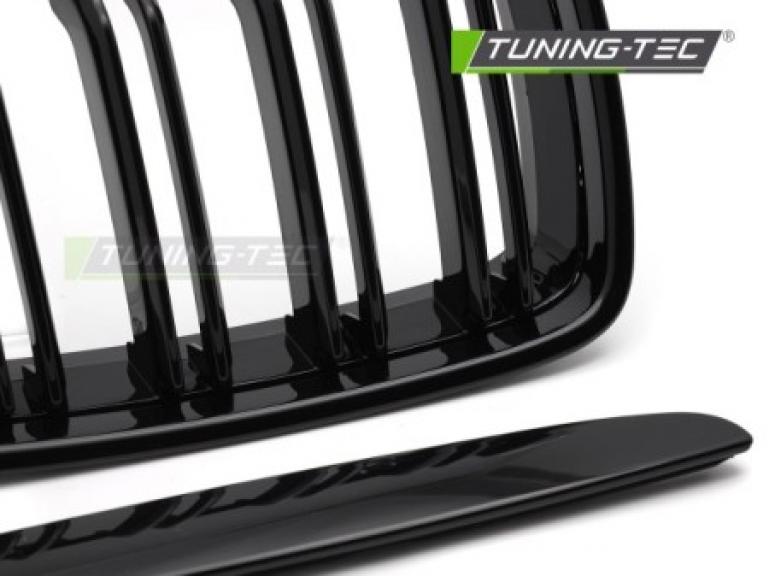 Upgrade Doppelsteg Sportgrill Nieren für BMW 3er E90/91 05-08 Hochglanz schwarz