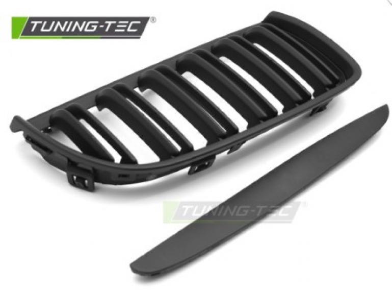 Preview: Upgrade Doppelsteg Sportgrill Nieren für BMW 3er E90/91 05-08 matt-schwarz